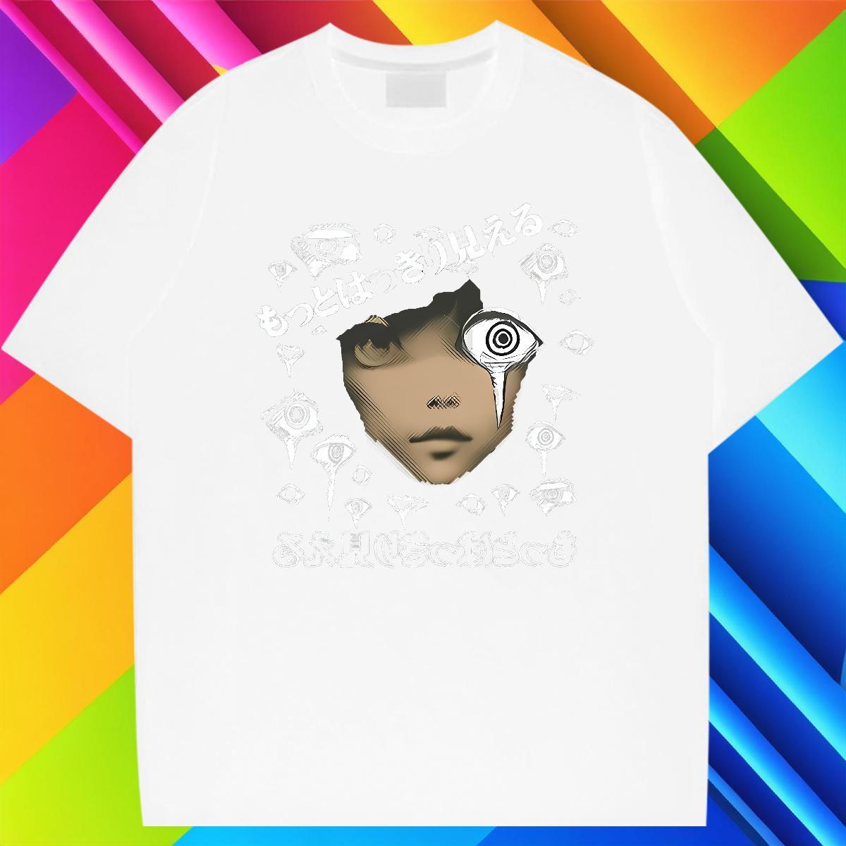 Popular scary T-Shirts for Men Casual Daily Wear Couples T Shirts 230g 100% Cotton DIY Customized Breathable Custom Printed Tops Tees