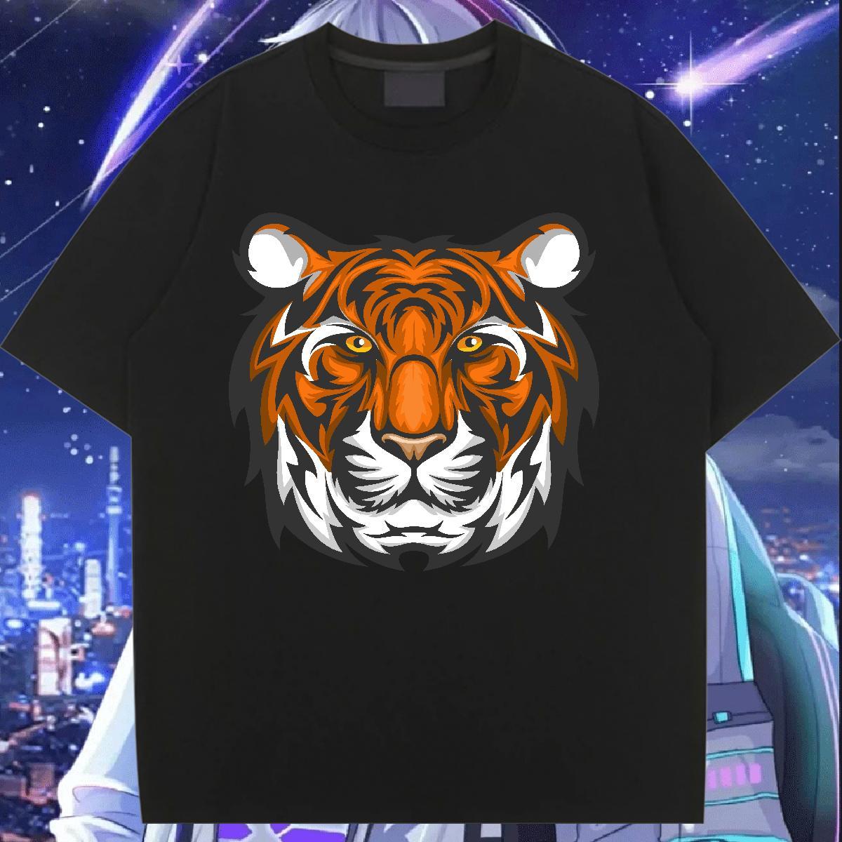 Fashion Casual Womens T Shirts Crew Neck 230g Pure Cotton Woman Tshirt Customized tiger Street Casual Designer Nice Polos