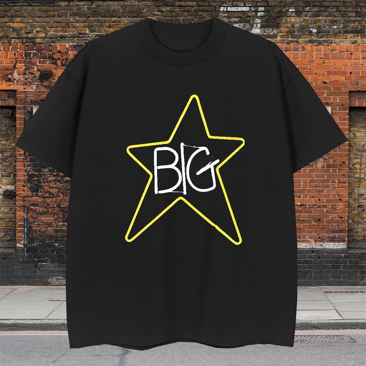 Wholesale Men Tops Tees Street 230g 100% Cotton DIY Printed O Neck Short Sleeves letter T shirt Classic Casual Wear