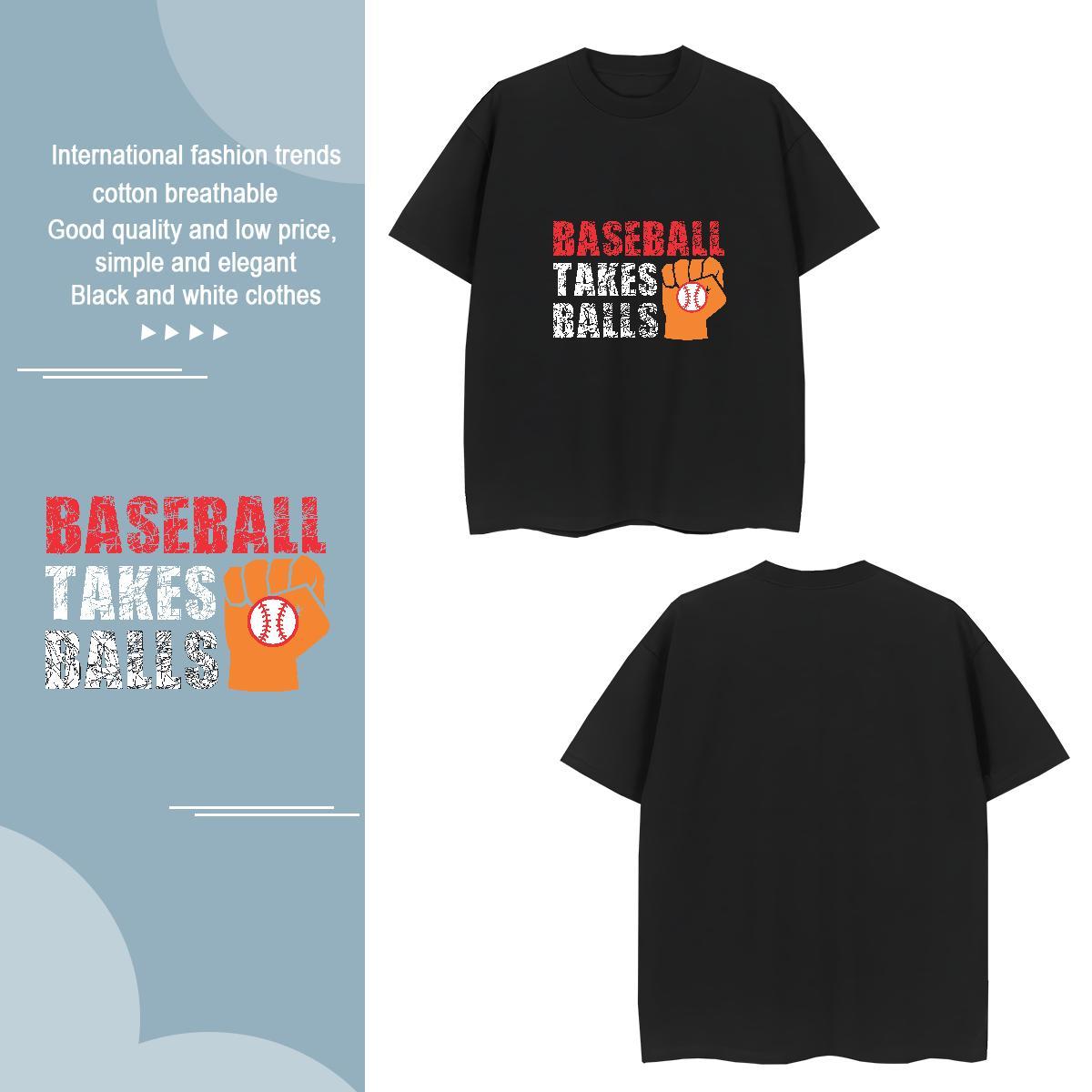 High Quality baseball T Shirts Men Daily Outfit Couples T Shirts 230g 100% Cotton Custom Breathable Short Sleeve Customized Tops Shirt