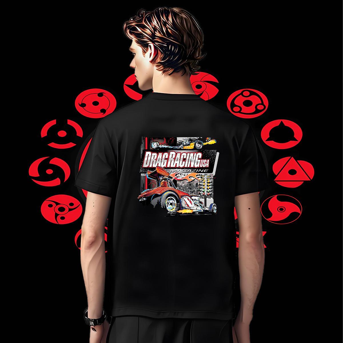 Unisex Men Tops Tees Casual Daily Wear 100% Cotton 230g Oversized 3XL 4XL Breathable Short Sleeve car T-Shirts Brand Polos