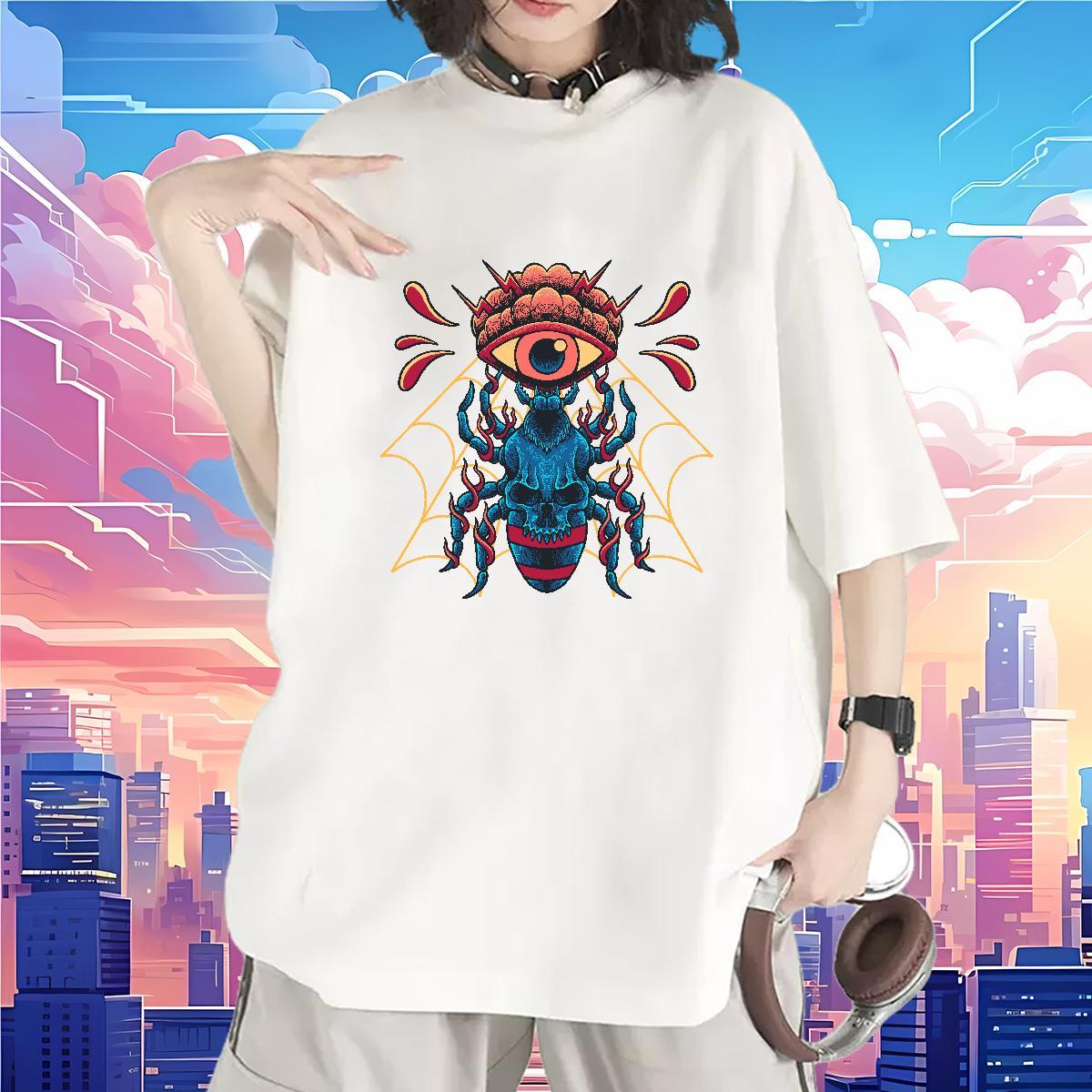 TOP Quality T Shirts Women Short sleeve Soft 100% Cotton 230g Womens Tshirts Customized ET Daily Outfit Nice Tops Shirt