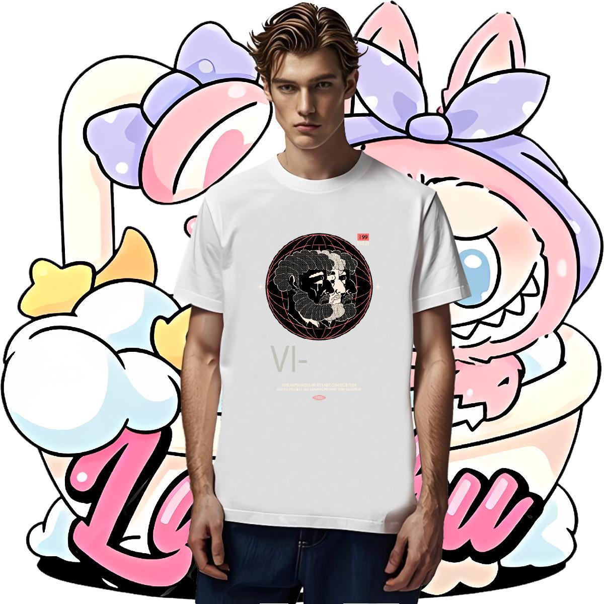 Classic star T-Shirts for Men Outdoor Men Clothes T-Shirt 230g Pure Cotton New Arrival Breathable Short Sleeve Oversized Polos