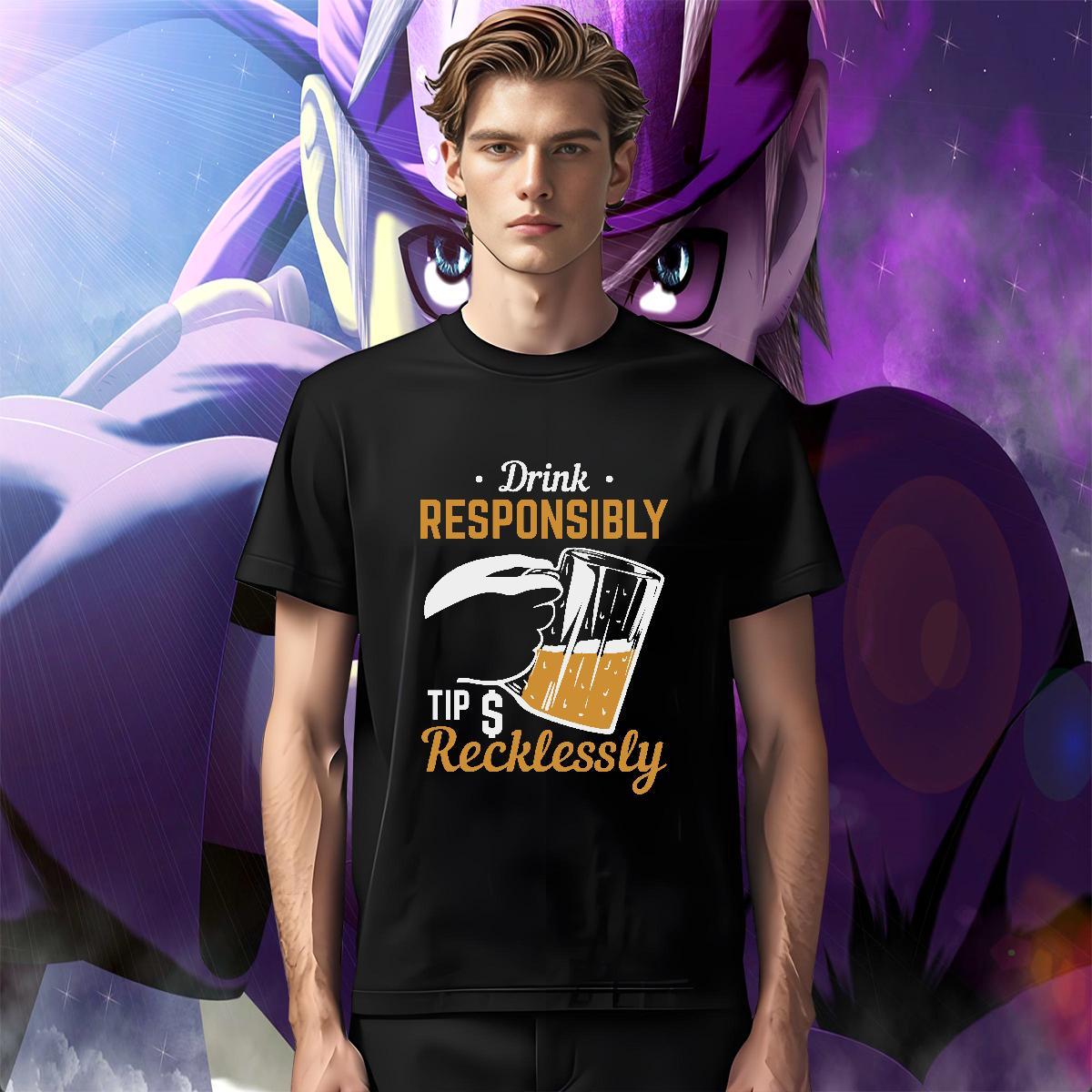 Free Shipping beer Man T Shirts Street Wear Mens Tshirts 230g Pure Cotton New Designer Breathable Custom Printing Tees