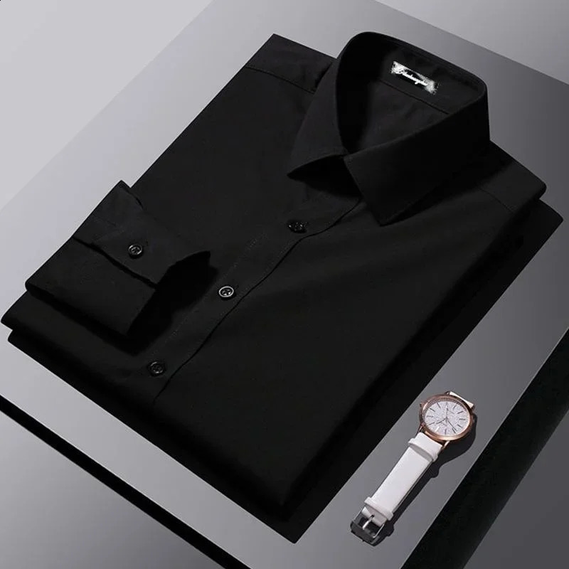 Red Mens Shirt Long Sleeve Slim Fit Business Suit Shirt Man Mens Large ropa clothing shirts for men 240822