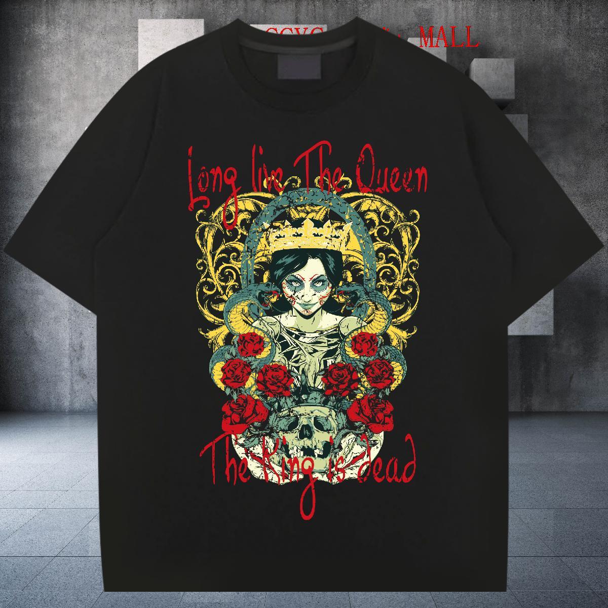 New Designer Sports Casual Men Tops Tees flower Breathable Crew Neck 230g Pure Cotton Mens T Shirts Classic Graphic Tee Shirt