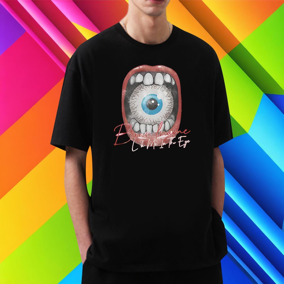 Free Shipping mouth T Shirts Men Outdoor Couples T Shirts 230g 100% Cotton 2024 Summer O Neck Short Sleeves Custom Printing Tees Shirts