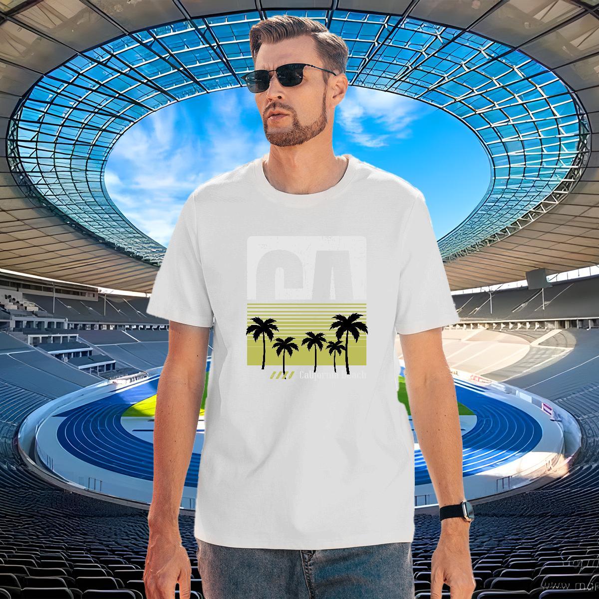 Classic Men Tshirts Street Casual 230g Cotton Oversized 4XL Breathable Short Sleeve tree T Shirt For Man Fashion Polos