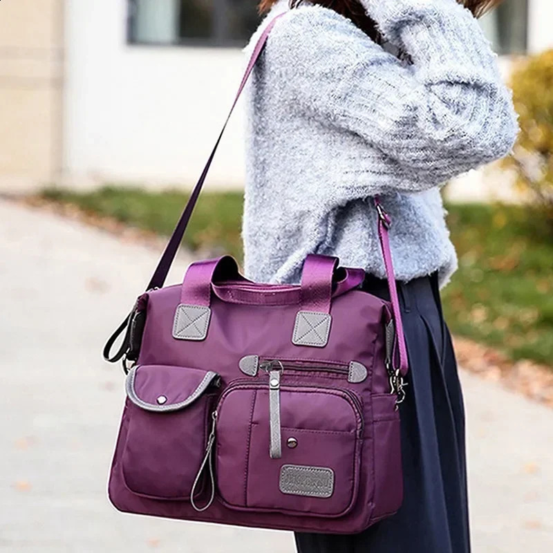 Arrival Nylon Women Messenger Bags Casual Large Capacity Ladies Handbag Female Crossbody Shoulder Waterproof 240821
