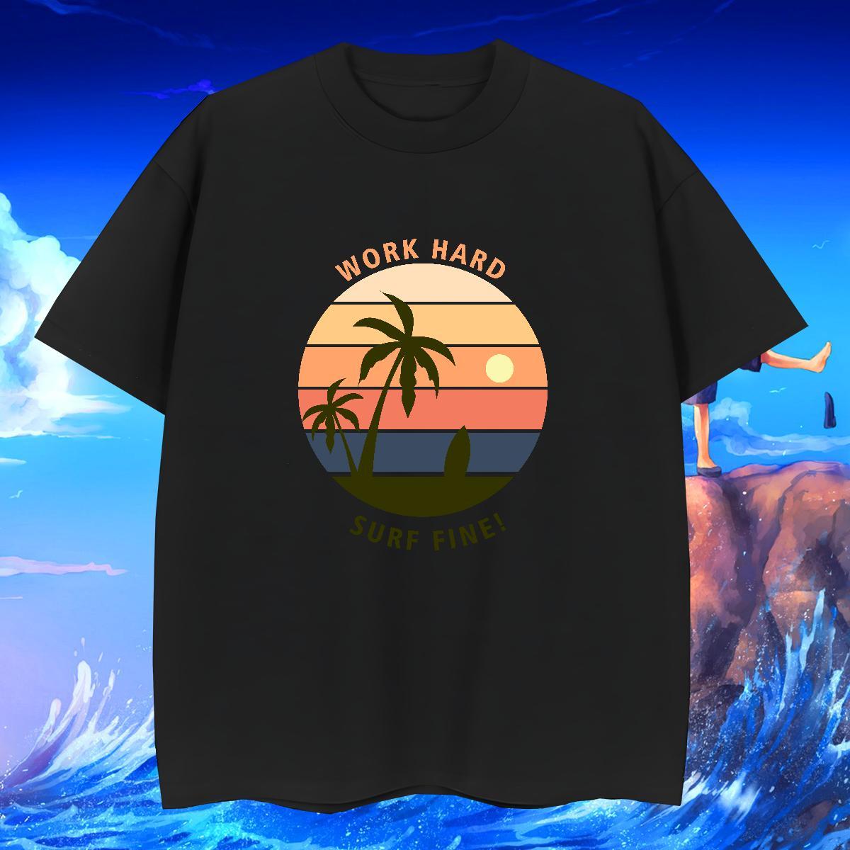 Designer Mens Tshirts Hip Hop 100% Cotton 230g Custom Cartoon Short Sleeve O-Neck sea T Shirt For Man Fashion Tee Shirt
