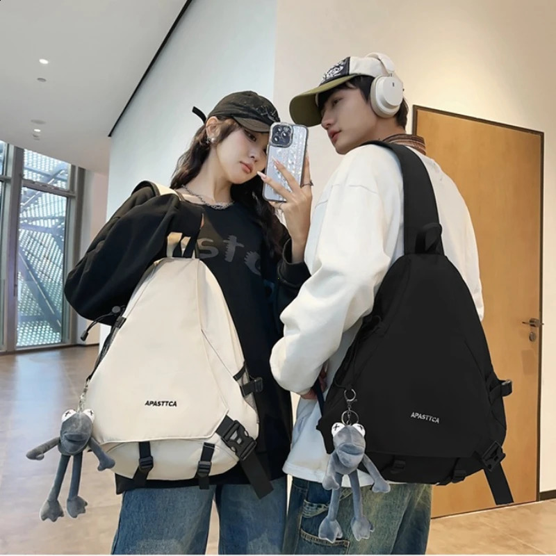 Luggage Mens Cross body Bag Multi functional Leisure Single shoulder Backpack Large Capacity Messenger 240821