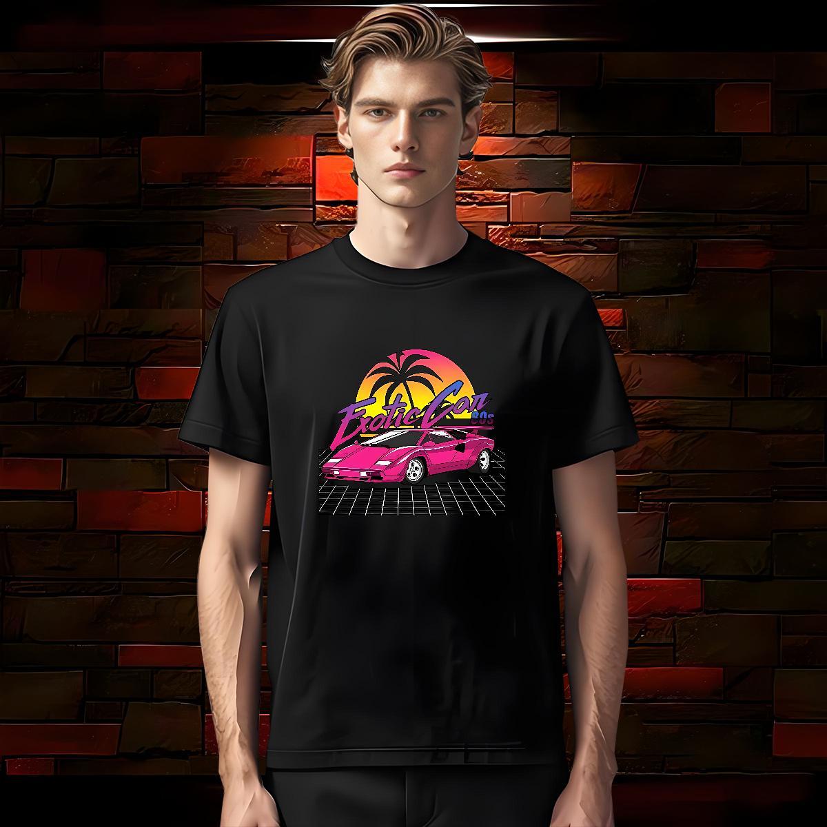 Classic beach Men T Shirts Daily Wear Men Clothes T-Shirt 230g Cotton Classic Casual Breathable Short Sleeve Customized Tee Shirt