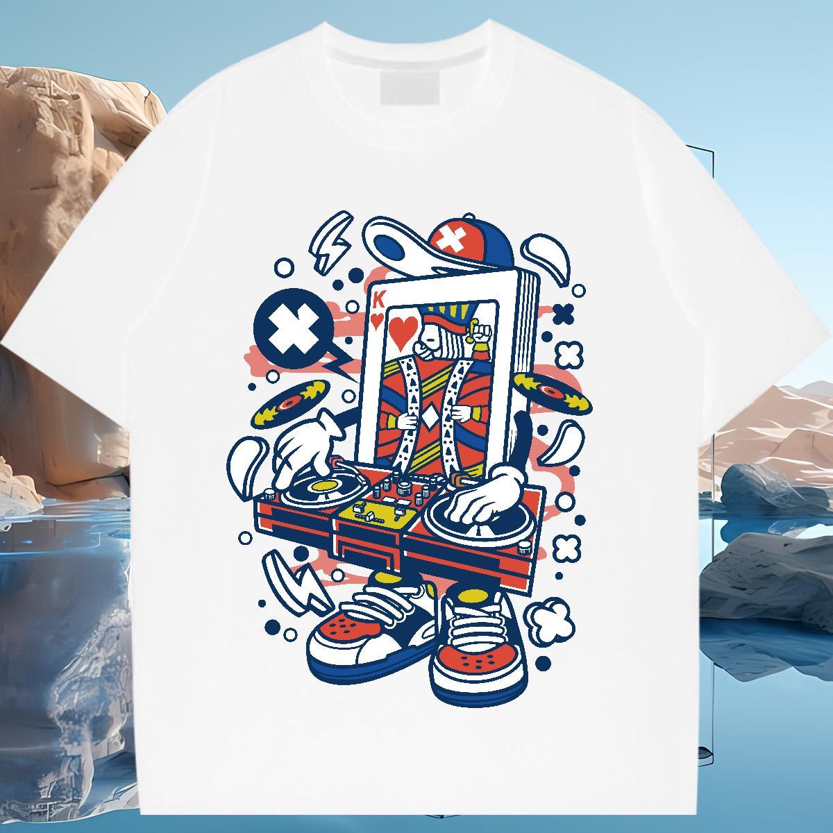 Brand T shirt Crew Neck Breathable 230g 100% Cotton Womens Tshirts Graphic ET Casual Nice Tops Shirt
