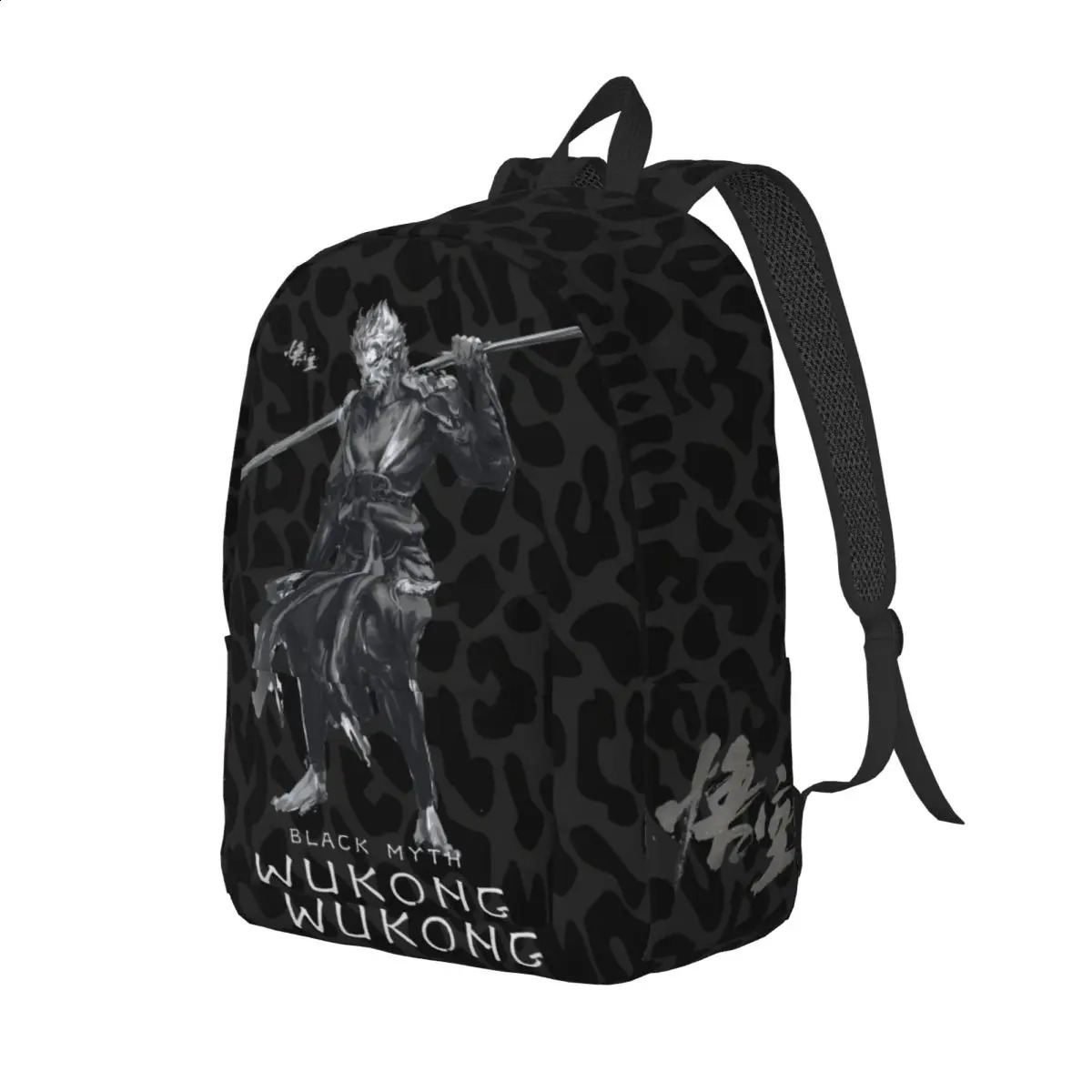 The Most Game of Knapsack Black Mythical King Kong High School Student Cool Campus Gift Rigid Shoulder Day Bag 240822