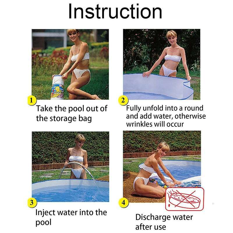 Play Non-Iatable Collapsible Large Outdoor Round Family Pool Pet Products Removable Pools