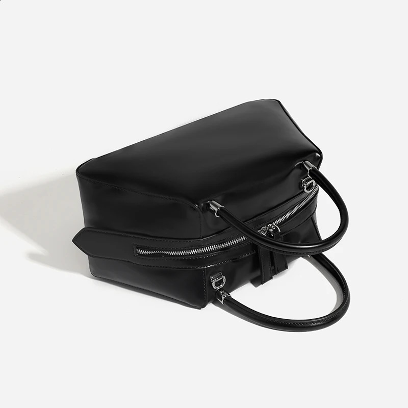 Boston womens bowling bag y ner handbag and wallet PU leather retro swing shoulder cross body 240822