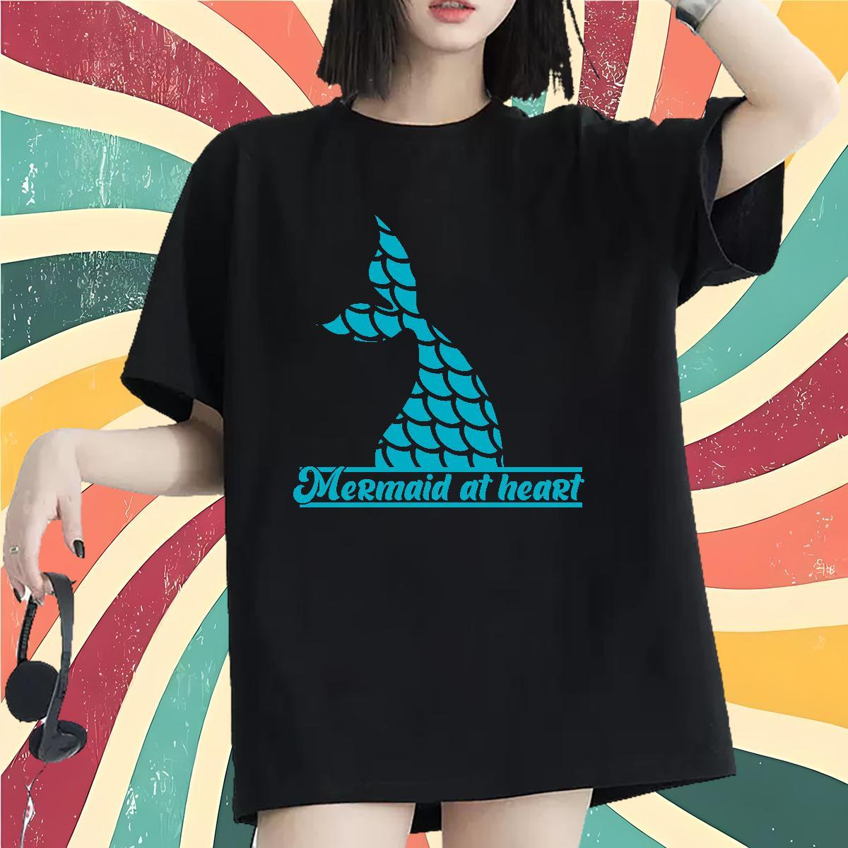 Custom T shirt Short sleeve Soft 100% Cotton 230g Unisex Tshirts Cartoon Anime Fishtail Sport Designer Tees Shirts
