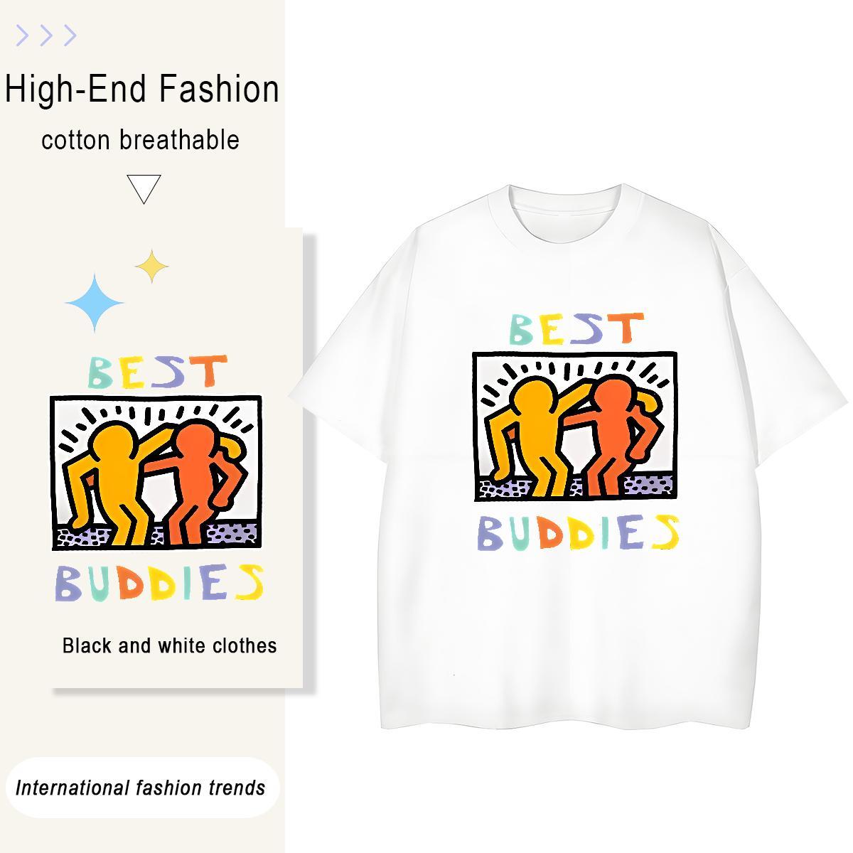 Classic Men Tops Tees Spring Summer 230g Cotton Custom Big Size Breathable Crew Neck letter T Shirts Men New Tshirts