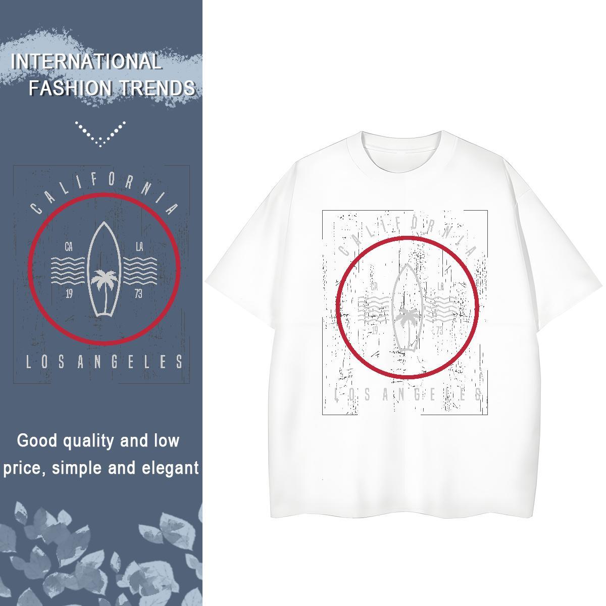 Designer Nice Lady T shirt 100% Cotton 230g circle Street Womens T Shirts O Neck Short Sleeves Customized Print Tees Shirts