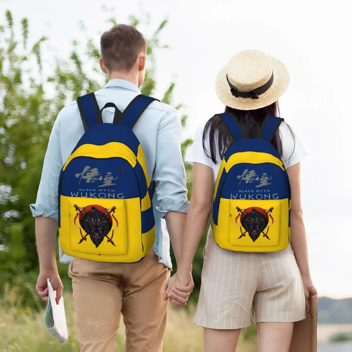 Samurai Monkey Daypack Black Myth Wukong Teenager Light High School Gift Multi Company Childrens Bag 240822