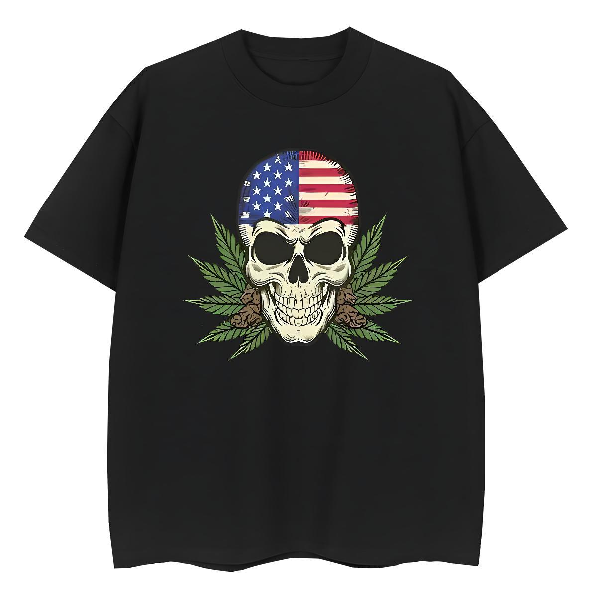 Fashion Casual T shirt 230g Pure Cotton Breathable Short Sleeve Hip Hop plant Unisex Tshirts Designer Floral Print Top Tees