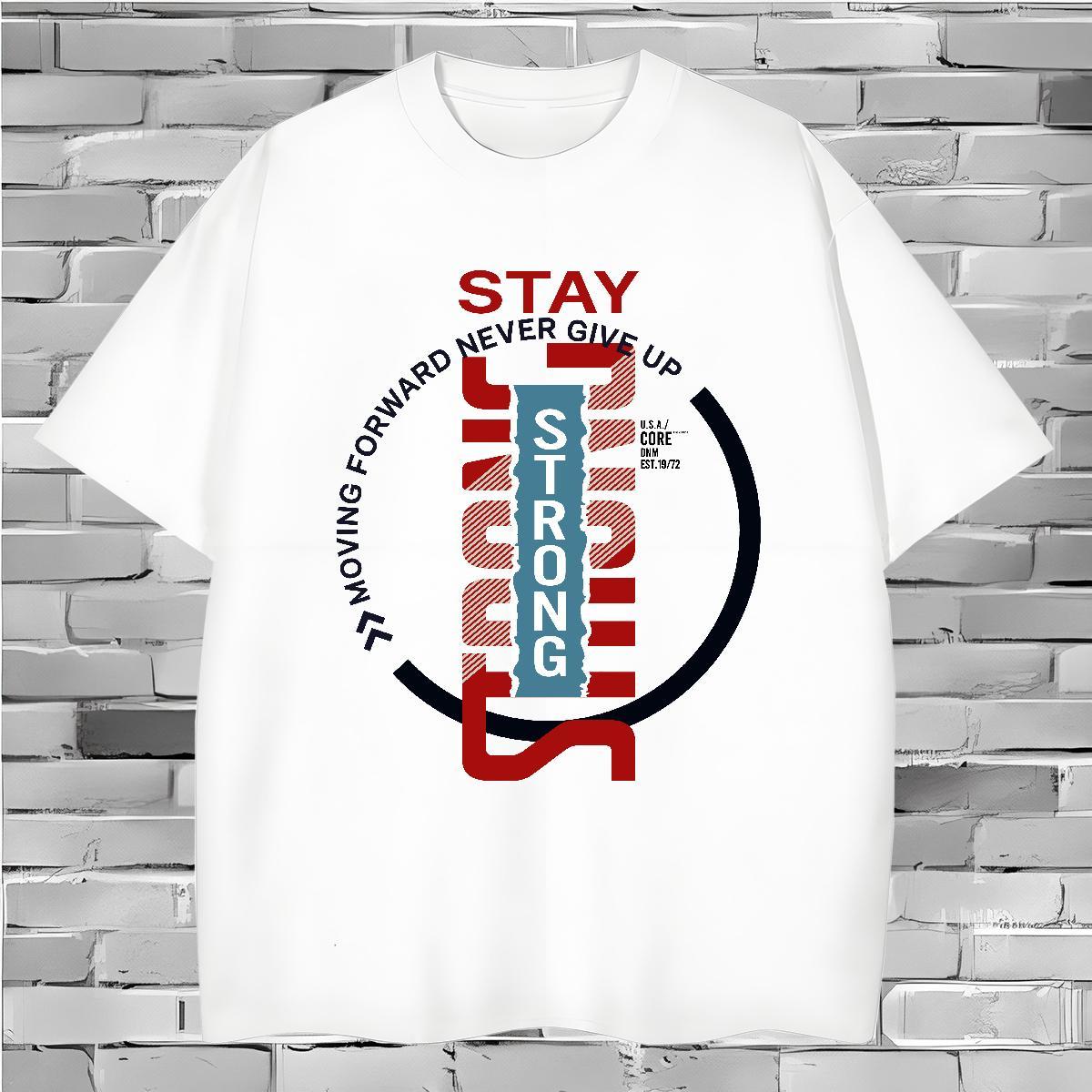 DIY Hip Hop Men Tops Tees strong Breathable Crew Neck 230g 100% Cotton Men T Shirts Cool DIY Anime Clothes