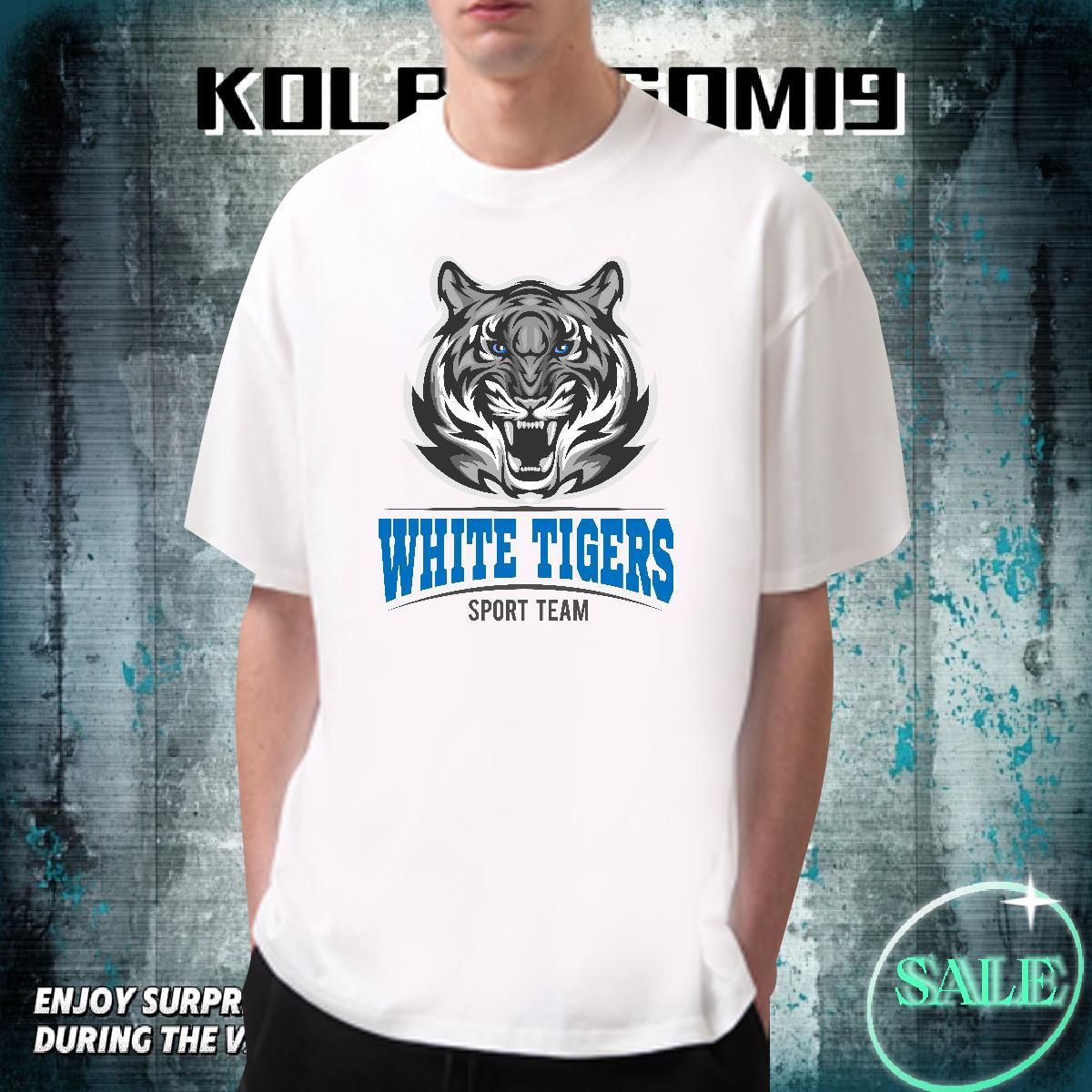 Wholesale Tshirts Summer Casual 230g Cotton Custom Print Oversized Crew Neck tiger Men T Shirts Factory Direct Clothes