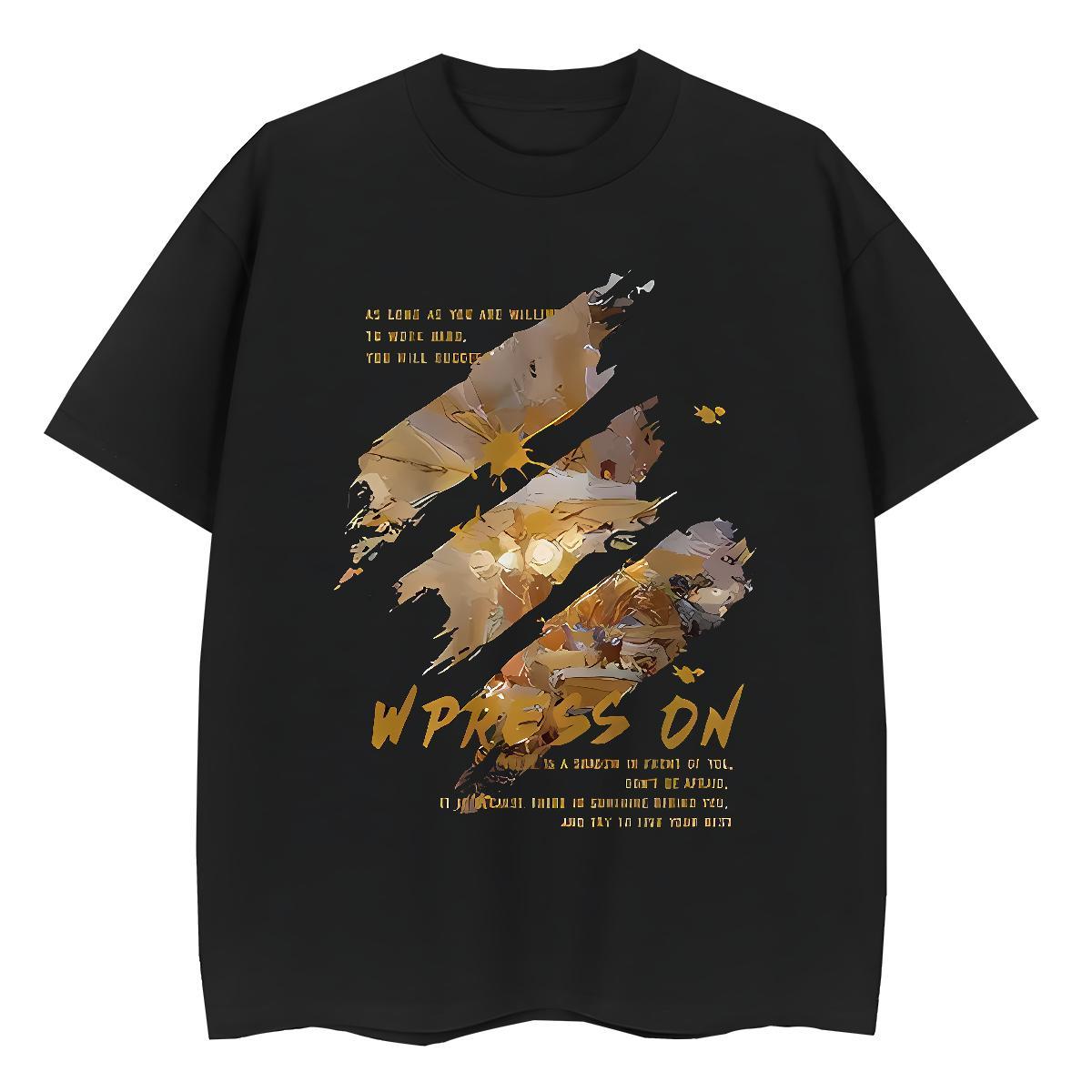 Fashion Designer Men Tees 100% Cotton 230g Daily Outfit painting Pure Cotton Mens T Shirts Loose Cartoon Print Top Tees