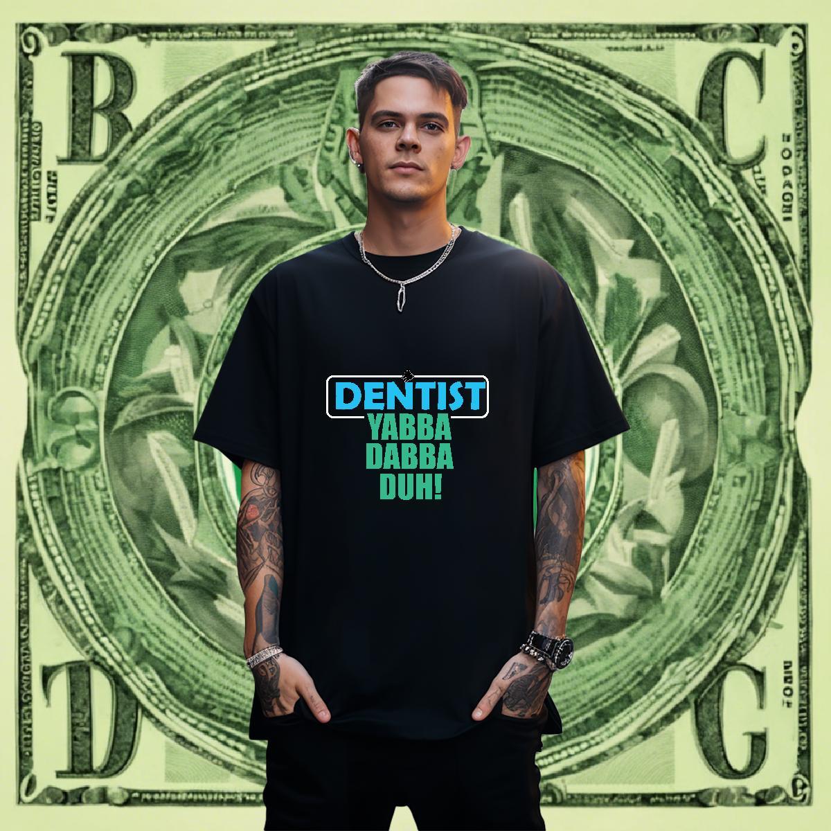 TOP Quality Mens Tshirts Anime Printing Street 100% Cotton 230g Custom Printed Breathable Crew Neck Denstist Man T Shirts 2024 New Top Tees