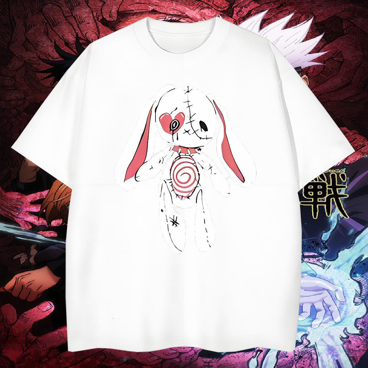 Loose T Shirt For Man rabbit O-Neck Short Sleeve Home Outdoor DIY 230g 100% Cotton Men Tshirts Classic Casual Tops Tees