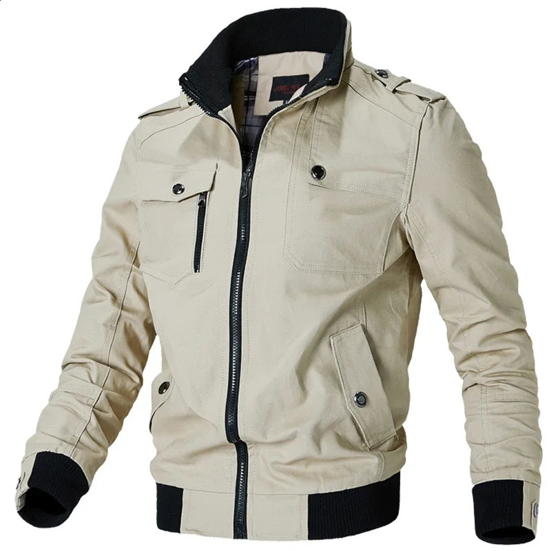 fashion bomber jacket mens simple British style windproof jacket and baseball jacket mens 240821 ww