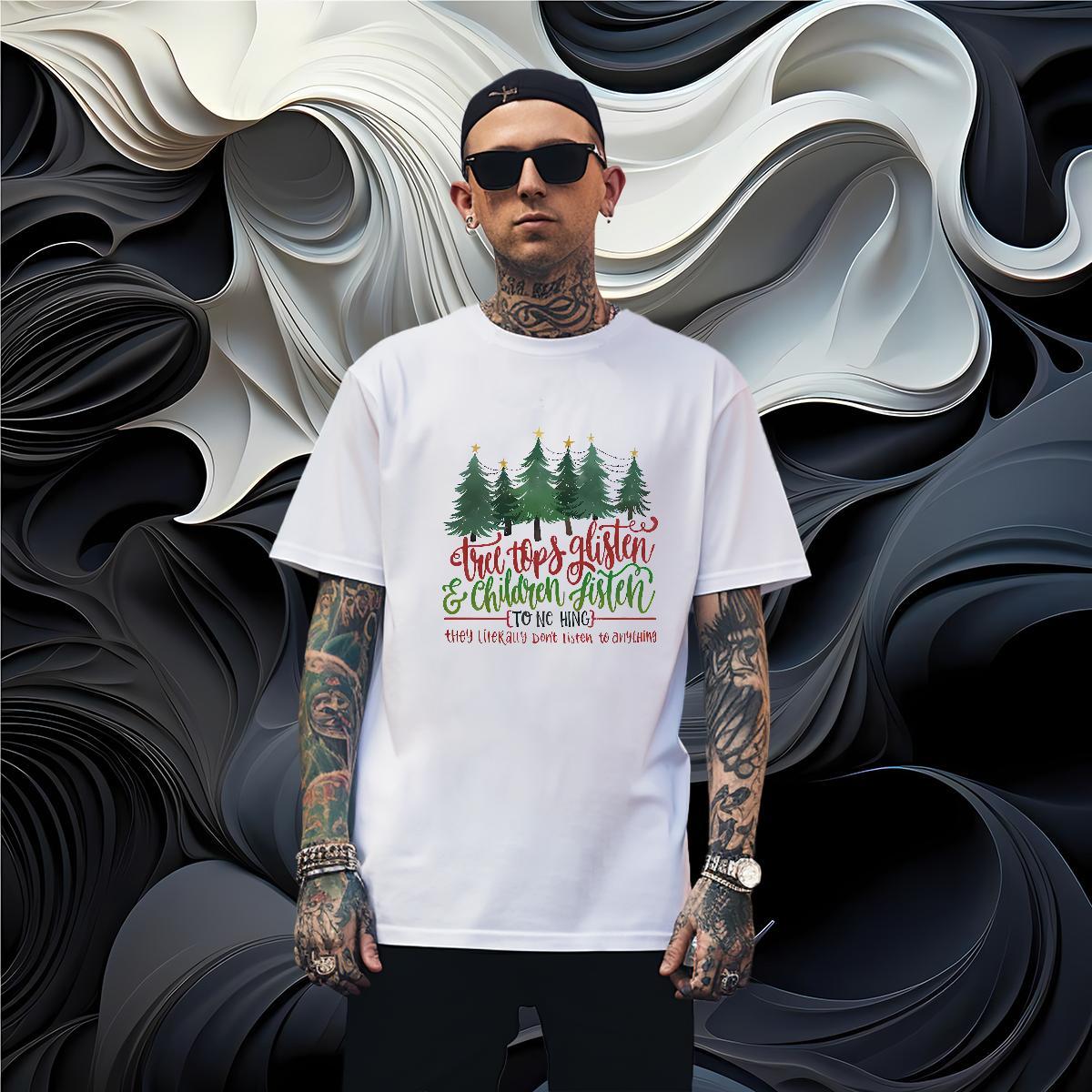 High Quality tree Men T Shirts Street Men Tops Tees 230g 100% Cotton Classic Casual Breathable Short Sleeve Oversized 3XL 4XL Tops Shirt