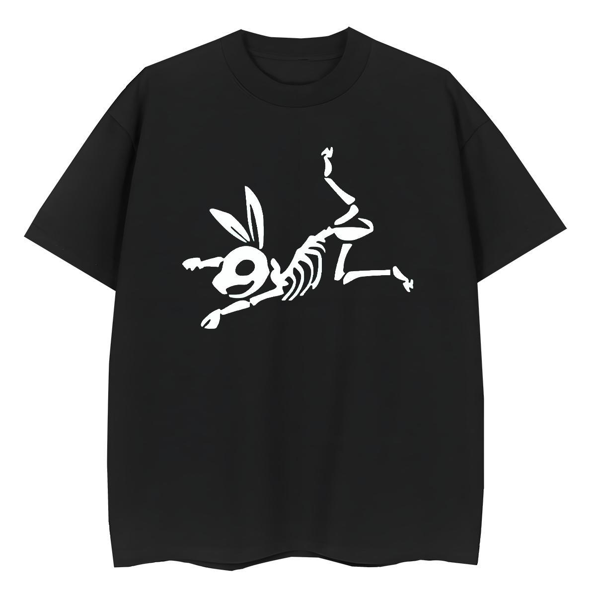 DIY T Shirt For Woman 230g 100% Cotton Breathable Short Sleeve Home Outdoor skull Women Tees Wholesale DIY Anime Tops