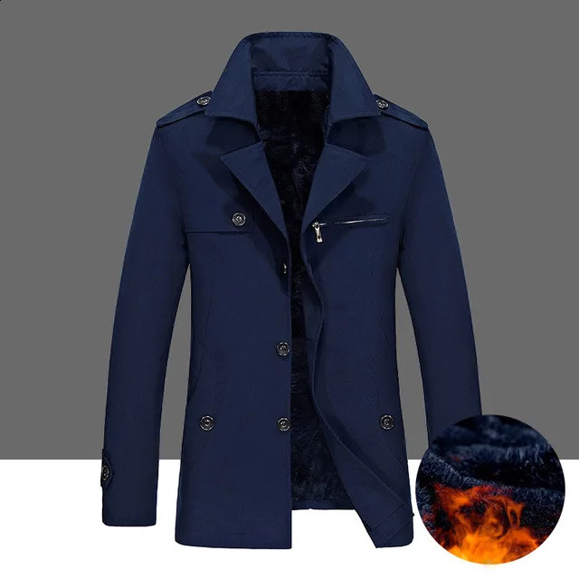 Autumn and Winter Trench Mens X-Long Jackets Casual Long Coat Mens Winter Plus Velvet Fashion Windbreaker 8XL 240822