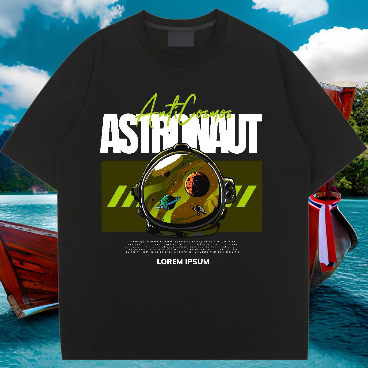 Designer Tshirt for Man Woman 230g Pure Cotton planet Casual Daily Wear Woman T Shirts Short sleeve Soft Cartoon Printing L-4XL Tshirts