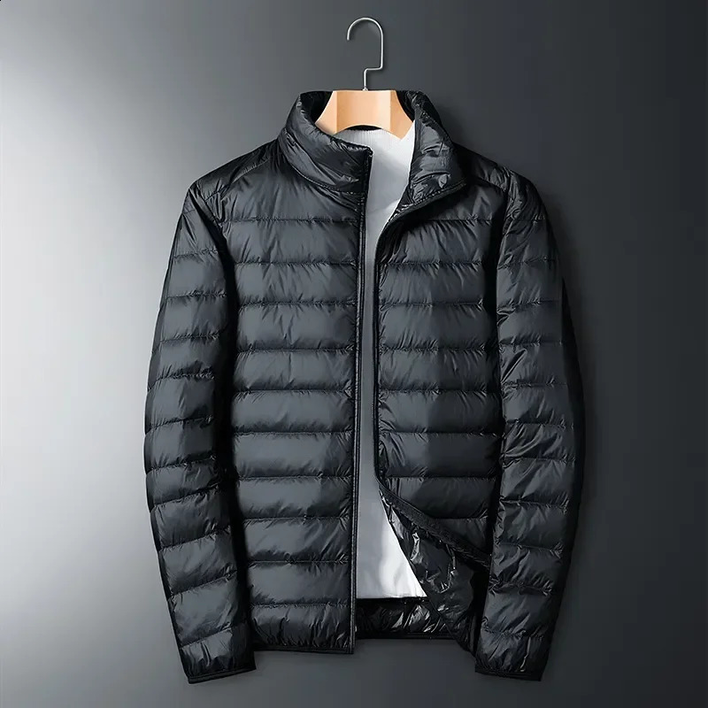 autumn winter ultra light white duck down jacket mens waterproof casual outdoor lightweight pad 240822
