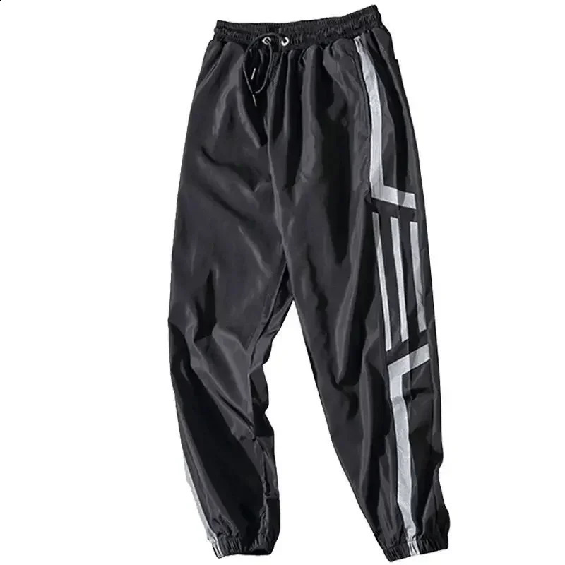 Trousers Man Hip Hop Cargo Pants for Men Summer White Harem Y2k Long with Korean Style Loose Techwear in Harajuku Fashion 240822