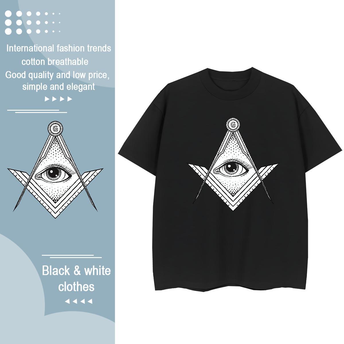 TOP Quality Woman T Shirts 230g Cotton Breathable Street Casual eye of the devil Woman Tshirt Designer Custom Print Plus Size Top Shirts