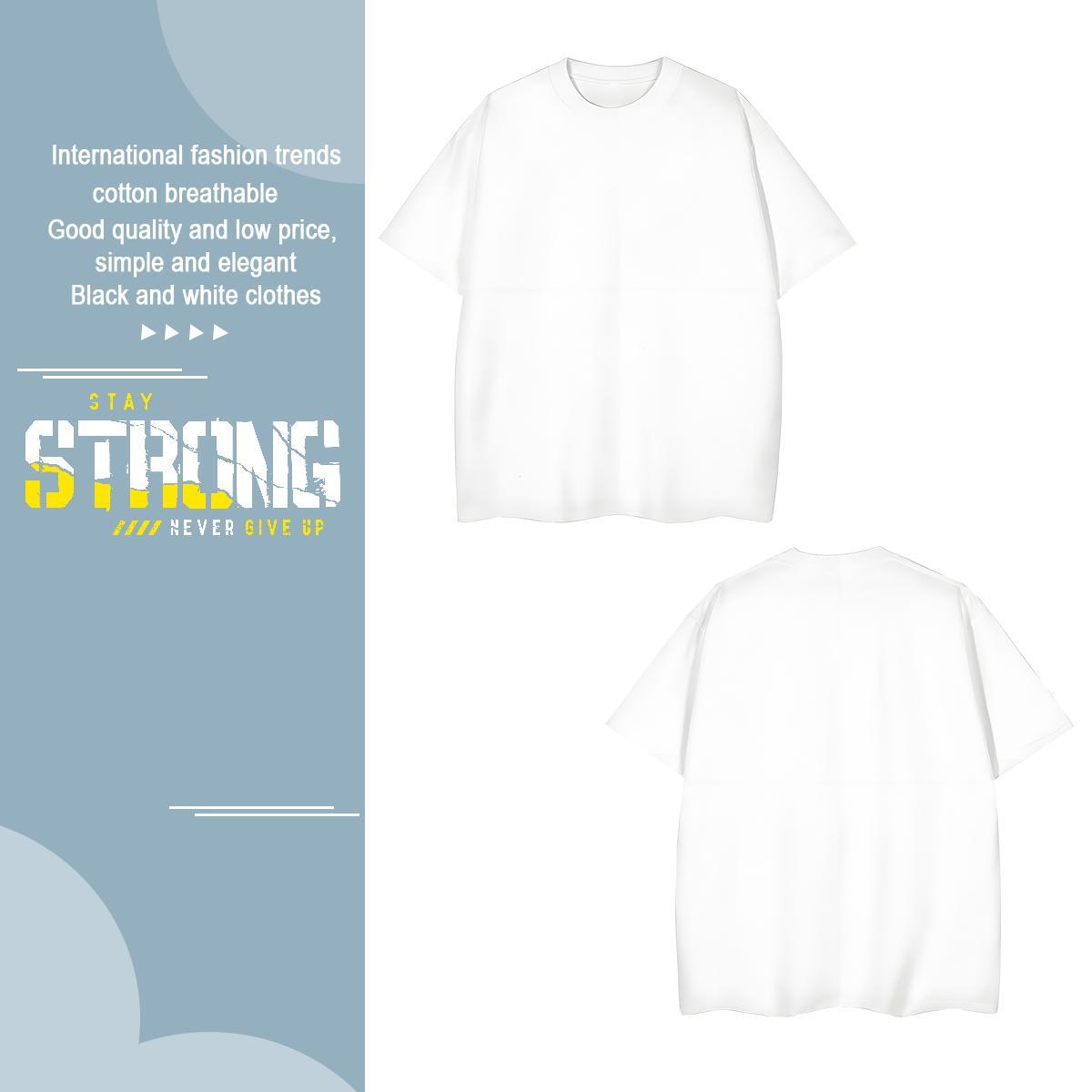 Wholesale strong T-Shirts Casual Daily Wear Men Clothes T-Shirt 230g Cotton New Short Sleeve Soft Anime Print Tees Shirts