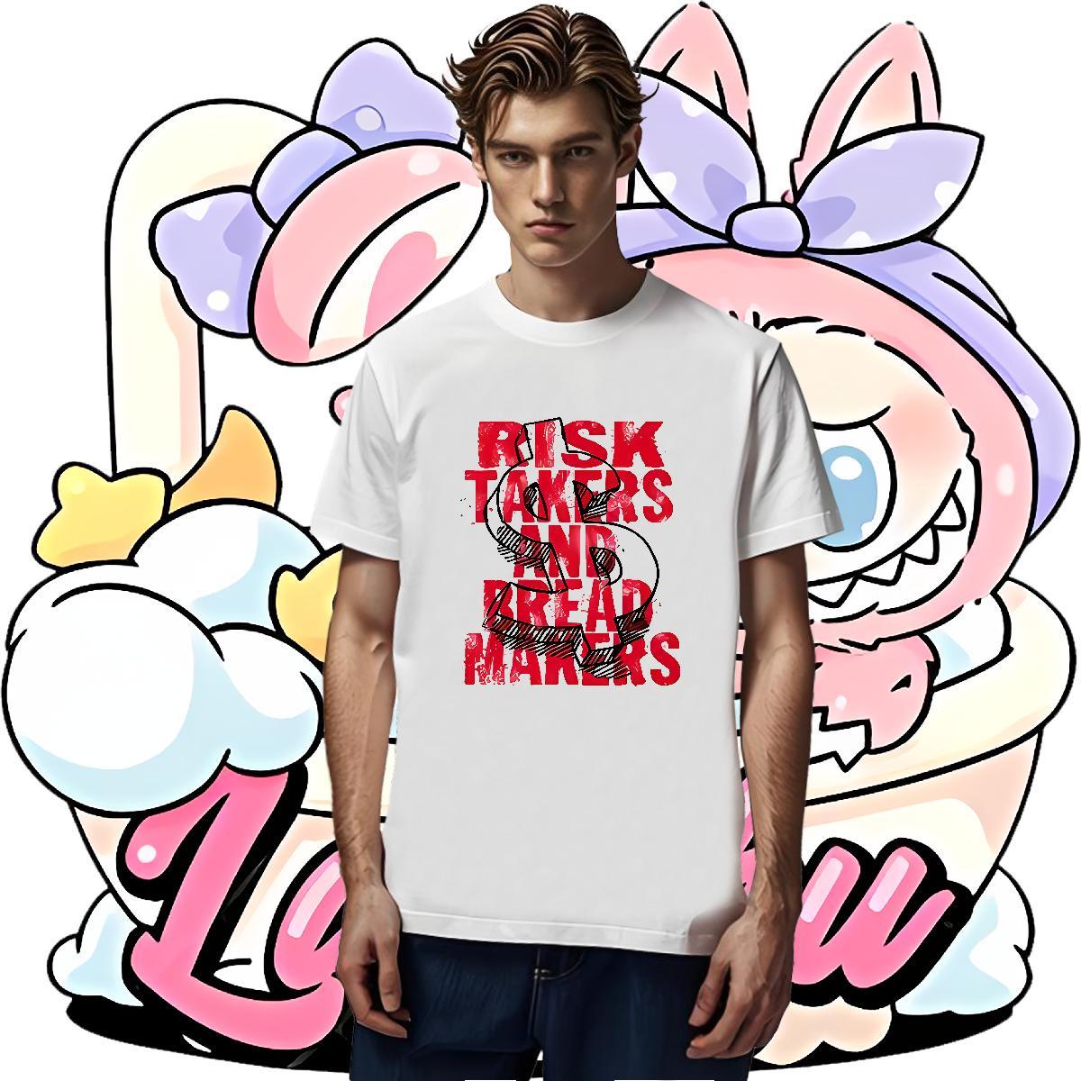 Cool money Man T Shirts Hip Hop Men Clothes T-Shirt 230g 100% Cotton 2024 Designer Breathable Anime Tops