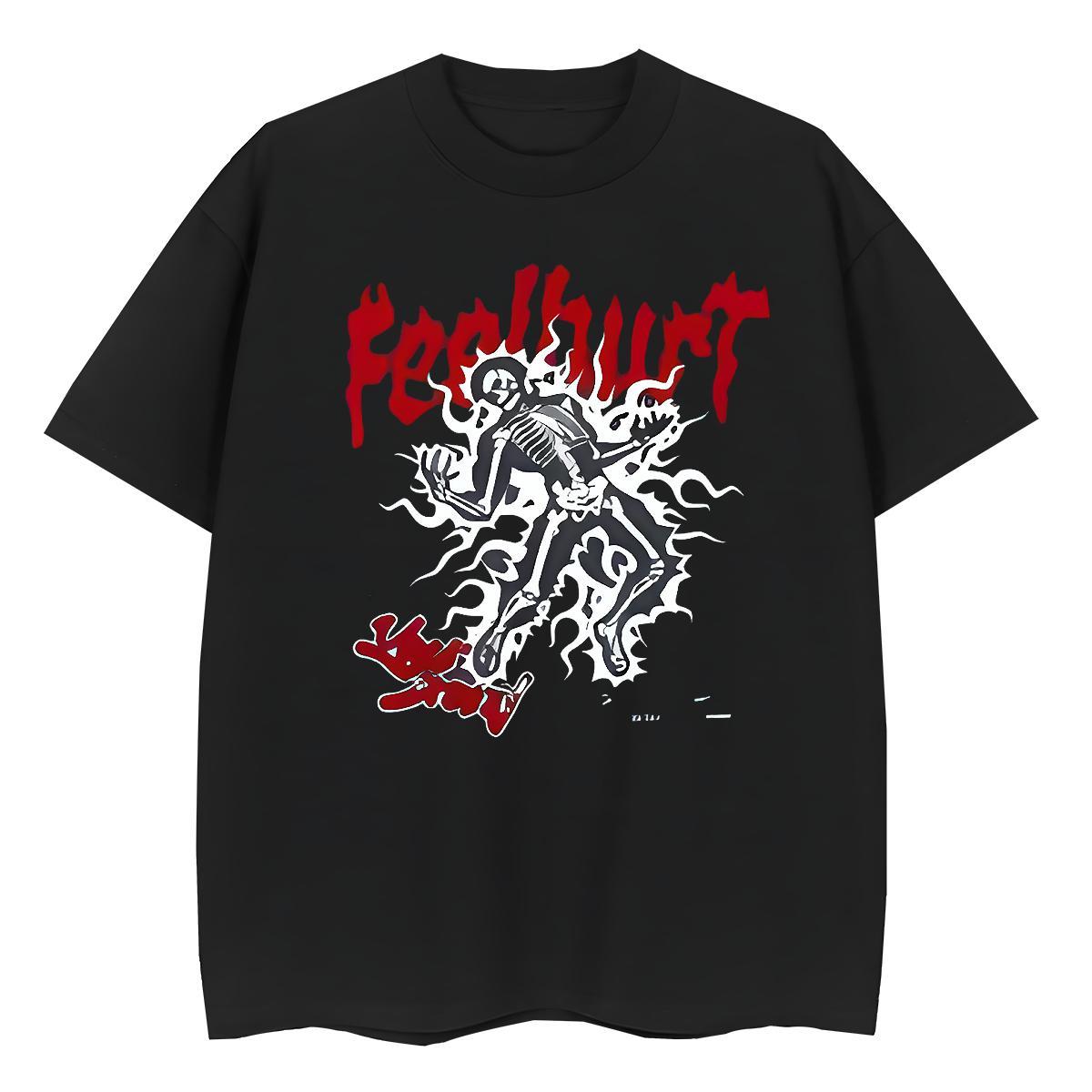 Custom Women T Shirts 230g Pure Cotton Round Neck Short Sleeve Summer Casual skull Unisex Tshirts Wholesale Custom Print Plus Size Tee Shirt