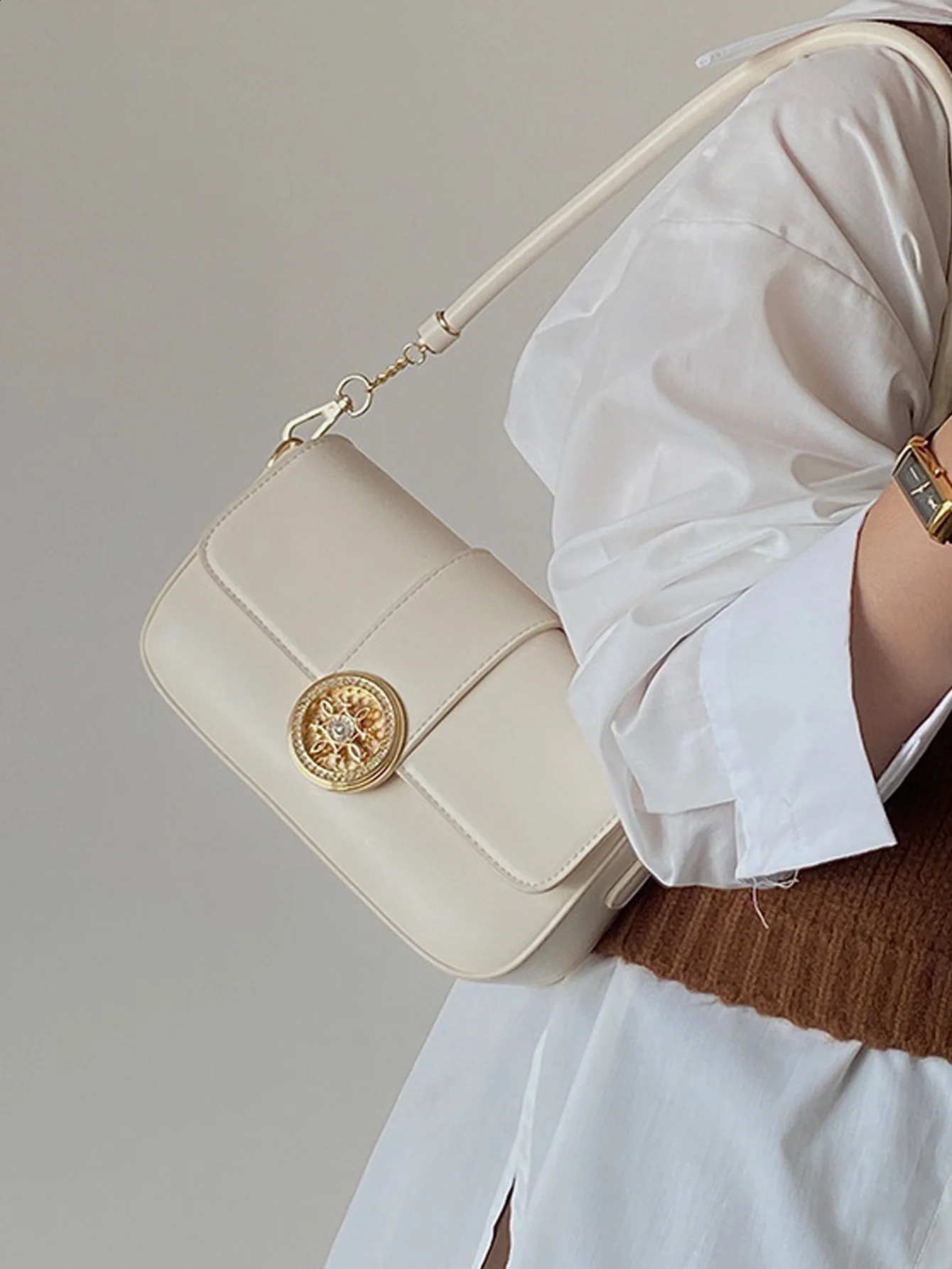 2024 Fa Bang Bao Womens Unique n Bag Advanced and Versatile Underarm Single Shoulder Crossbody Small W 240821