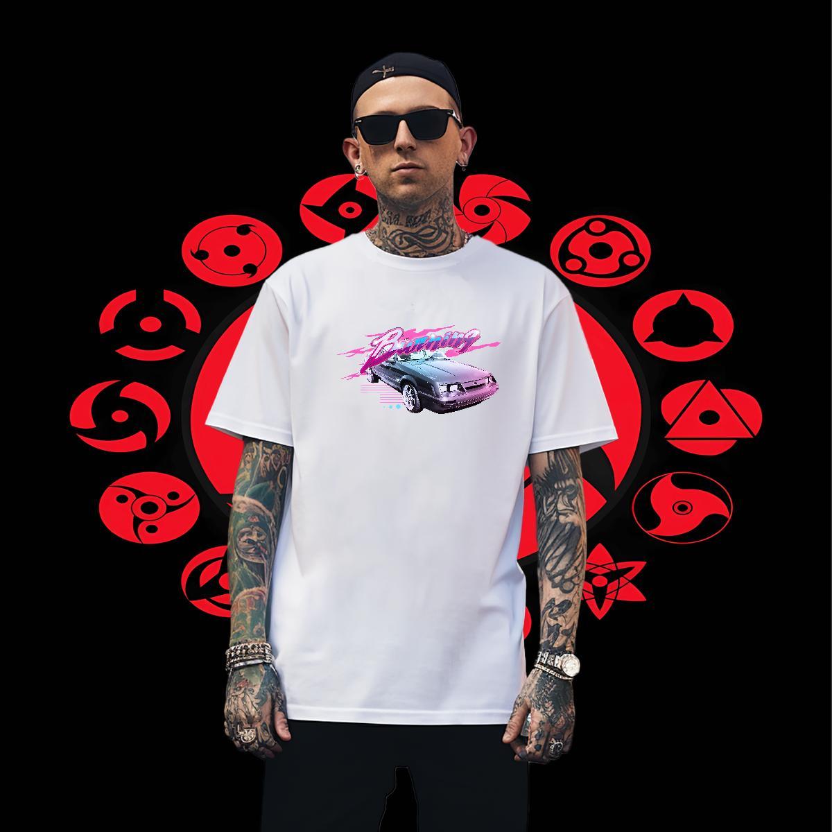 High Quality Men Tops Tees Daily Wear 230g Cotton Plus Size Cartoon Breathable Soft car T-Shirts Fashion Tees Shirts