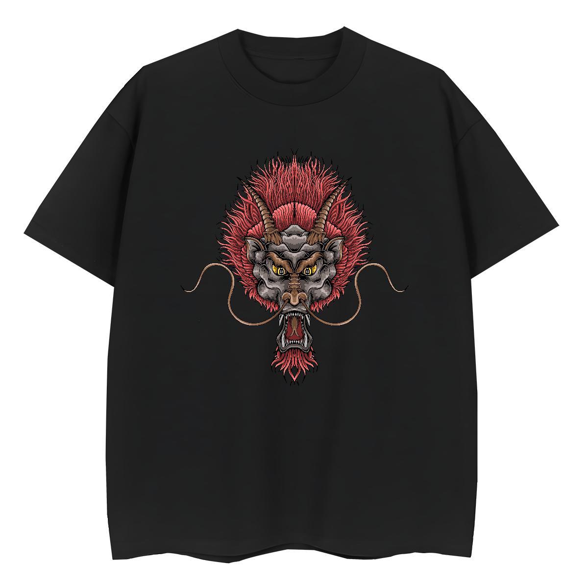 2024 DIY Sports Casual Men Tshirts dragon Short Sleeve O-Neck 100% Cotton 230g Man T Shirts Designer Customized Print Top Tees