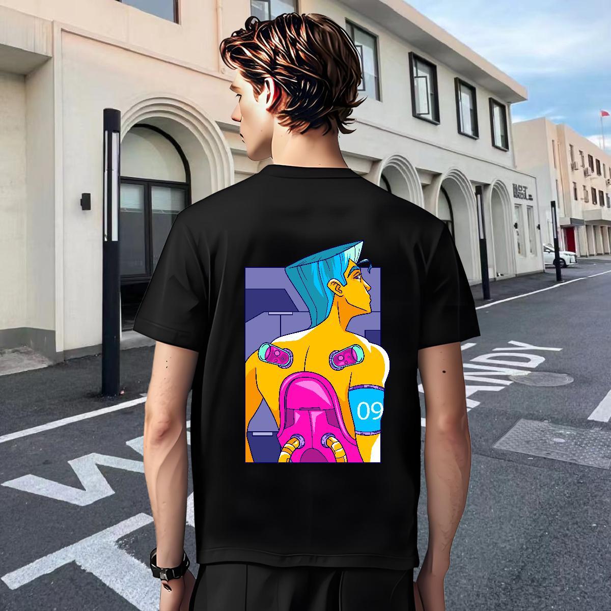 Classic Men Tees Hip Hop Street 230g Cotton Custom Print Plus Size O Neck Short Sleeves ET T Shirts Men New Arrival Top Tees