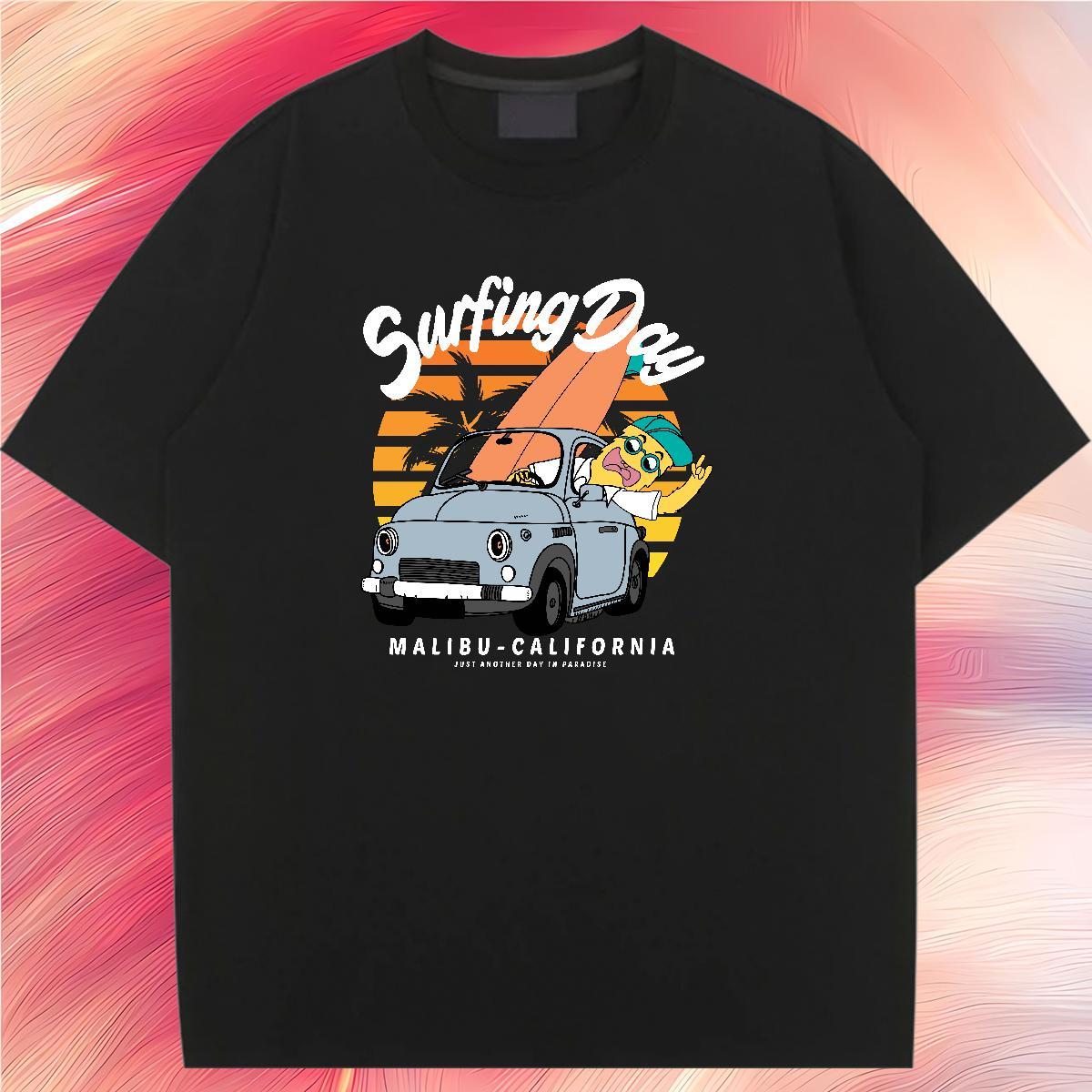 Popular Women Tshirts 230g 100% Cotton role Daily Wear T-Shirts Comfortable Black White Tee Shirt