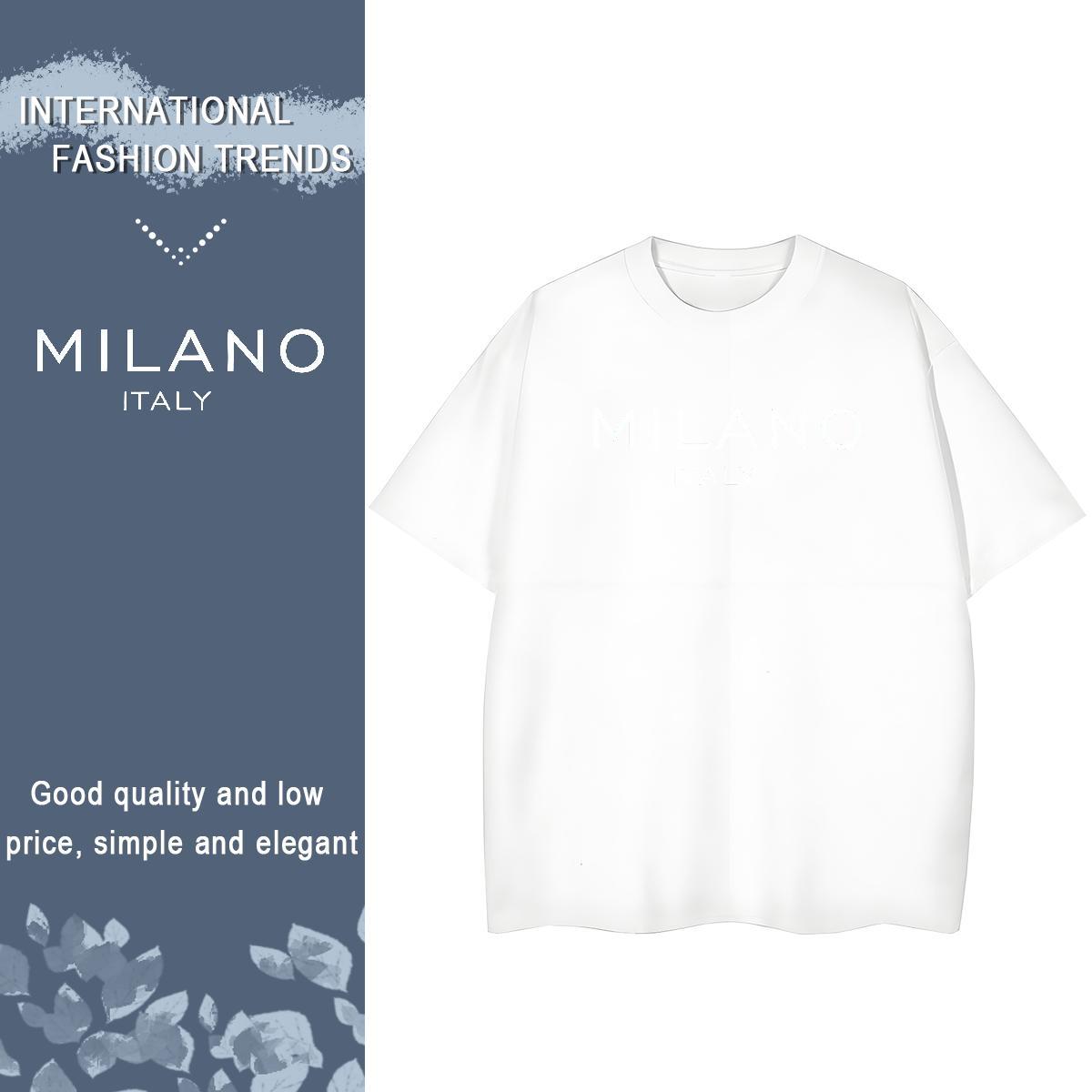 Popular Tshirt for Man Woman 230g Cotton letter Casual Beach T-Shirts Breathable Short Sleeve Custom Print Oversized Top Shirts