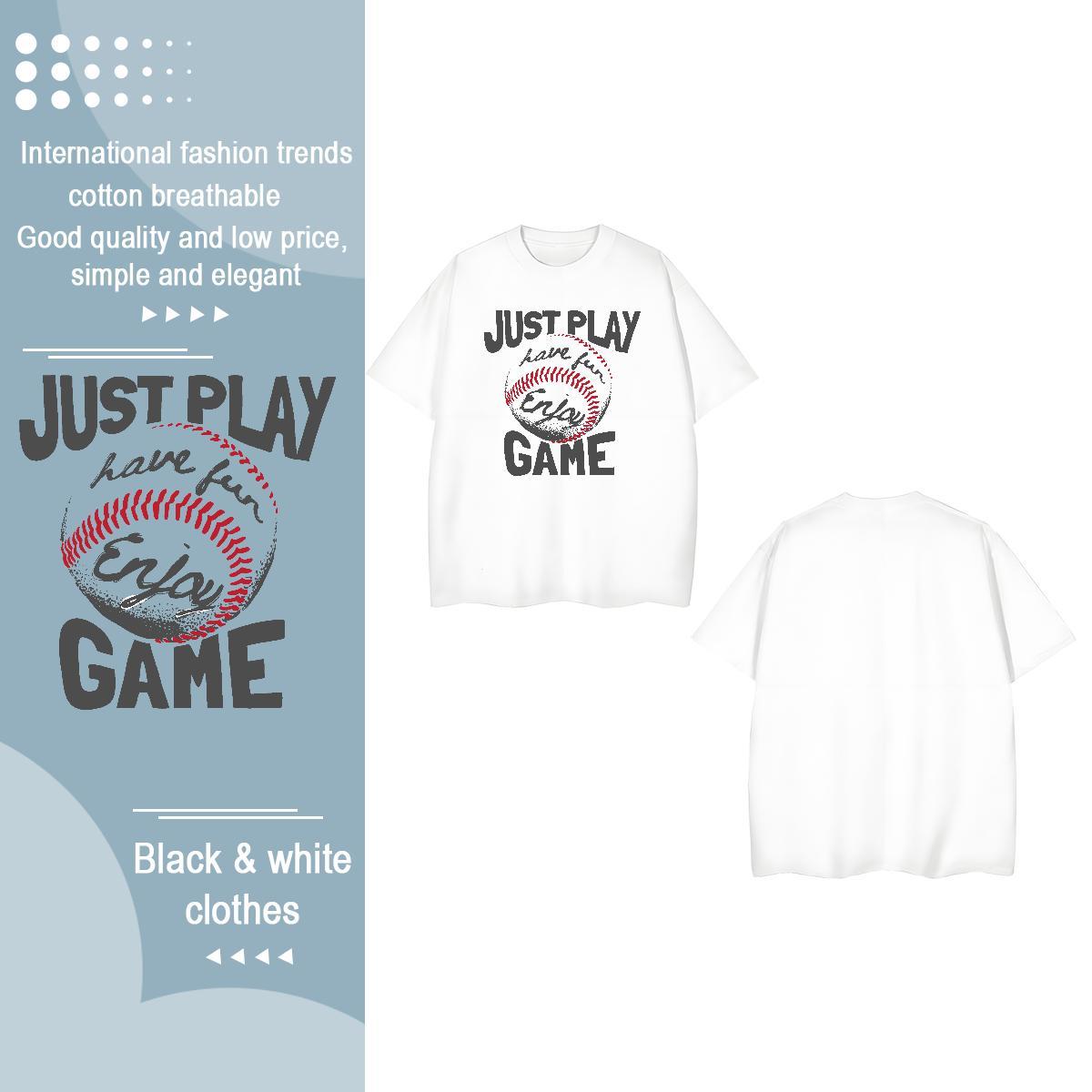 2024 Designer T shirt O-Neck Short Sleeve 100% Cotton 230g Women Tshirts DIY Logo basketball Street Wear Lady Clothes Shirt