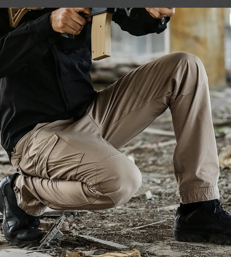 highquality waterproof cargo pants solid sports Trouser outdoor straight mens tactical 240821