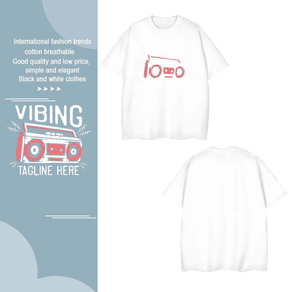 Cool letter T-Shirts for Men Street Men Tshirts 100% Cotton 230g Stylist Breathable Oversized 4XL Tops